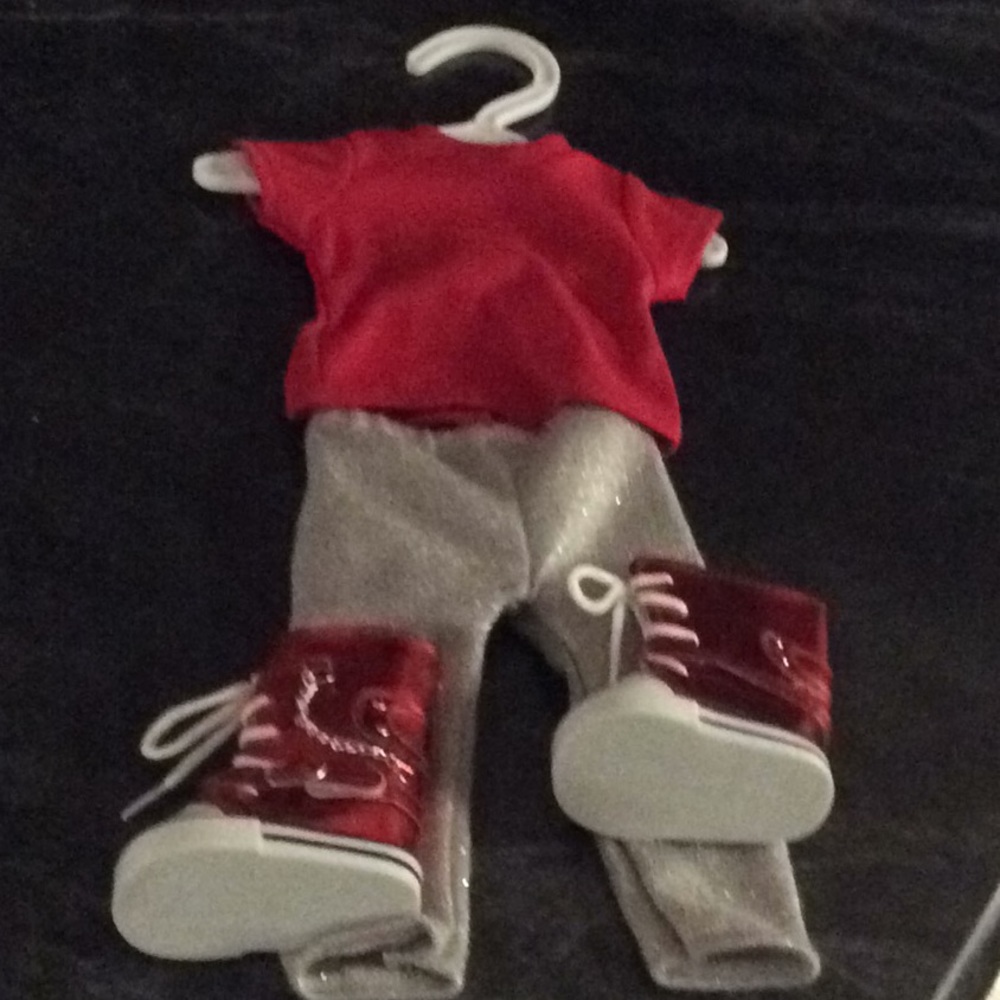 American girl top & pants,Hightop boots